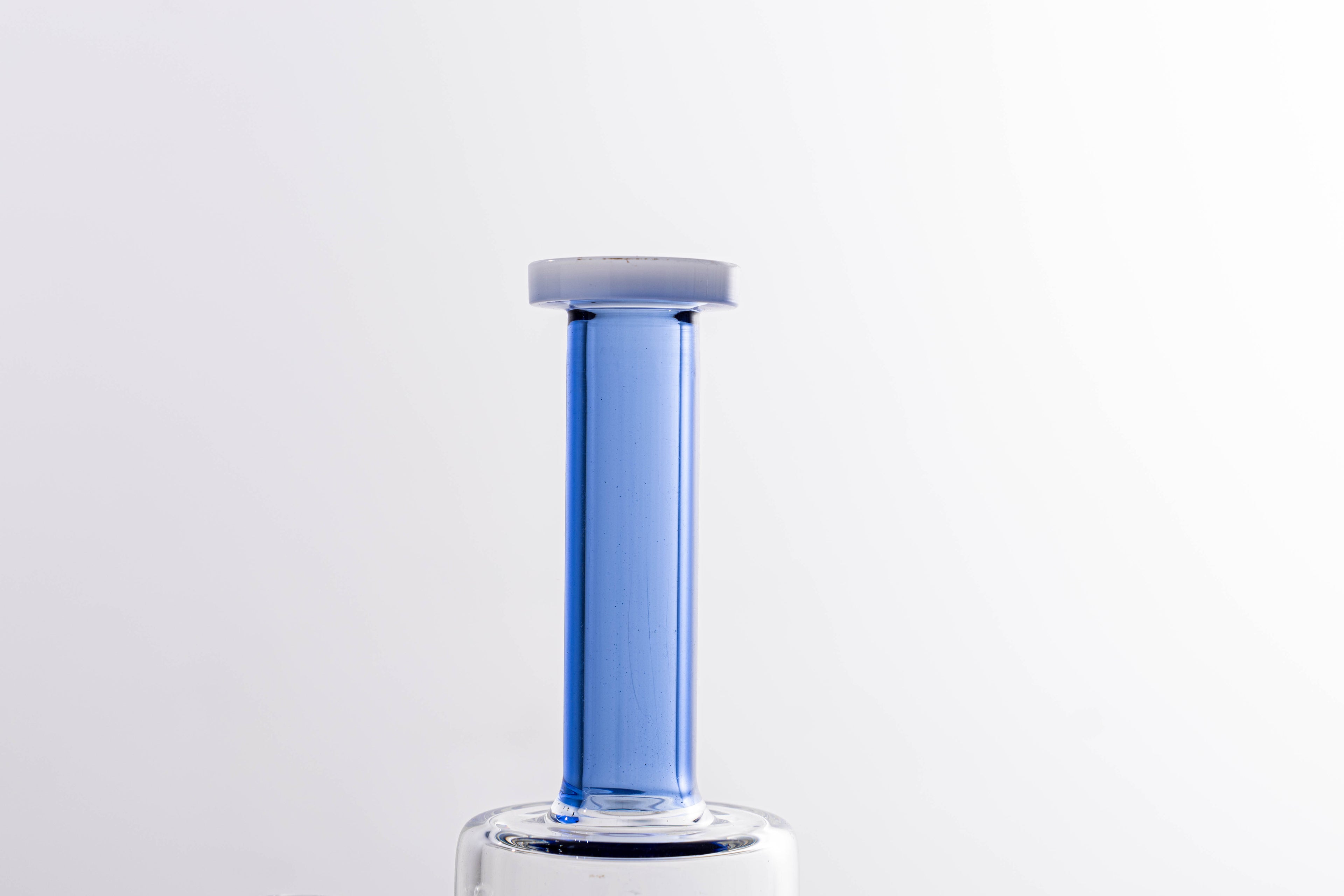 Blue Double Percolator Glass Water Pipe – Premium Borosilicate Glass for Smooth Hits