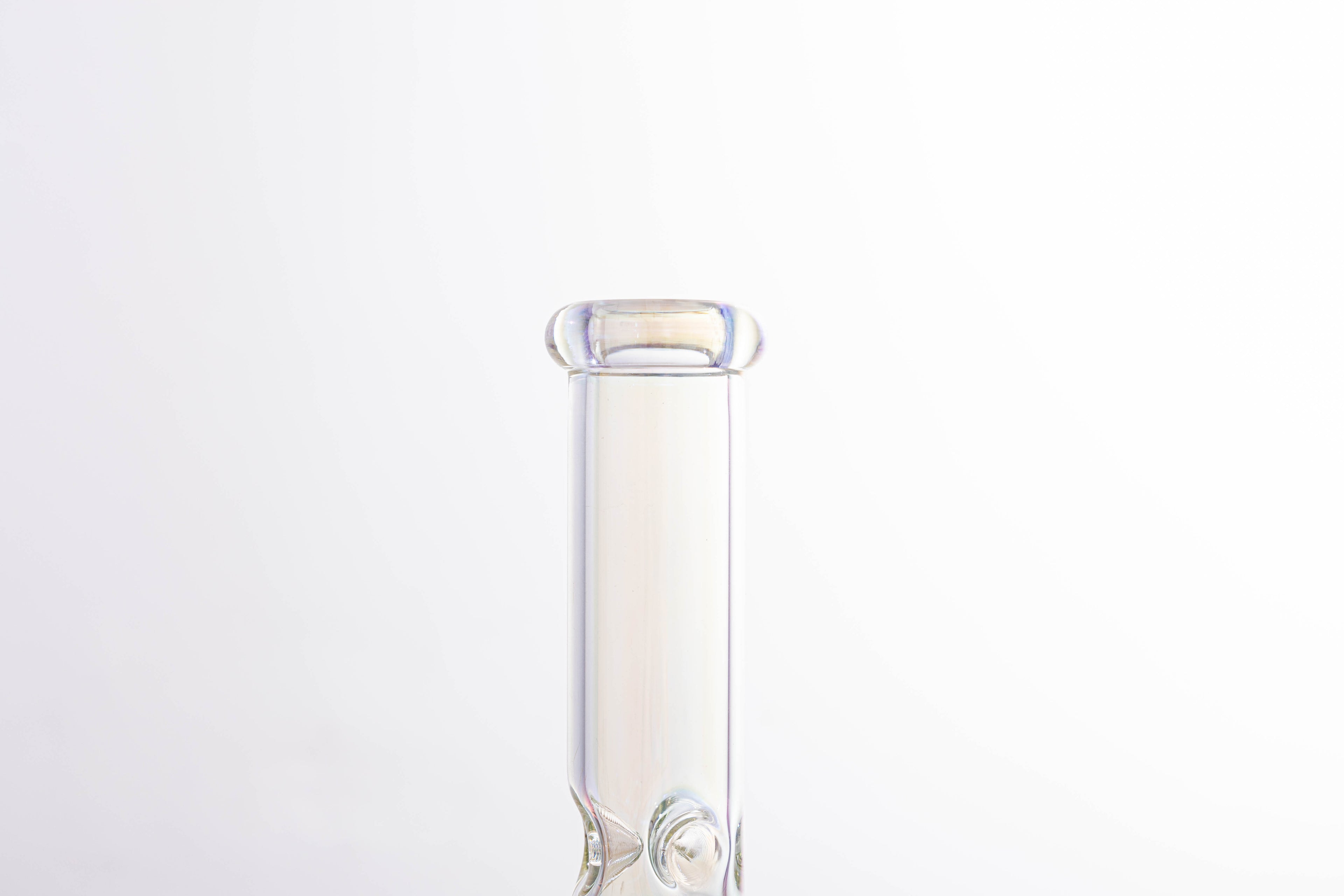 Straight Tube Glass Bong with Green Tree Perc – Borosilicate Water Pipe